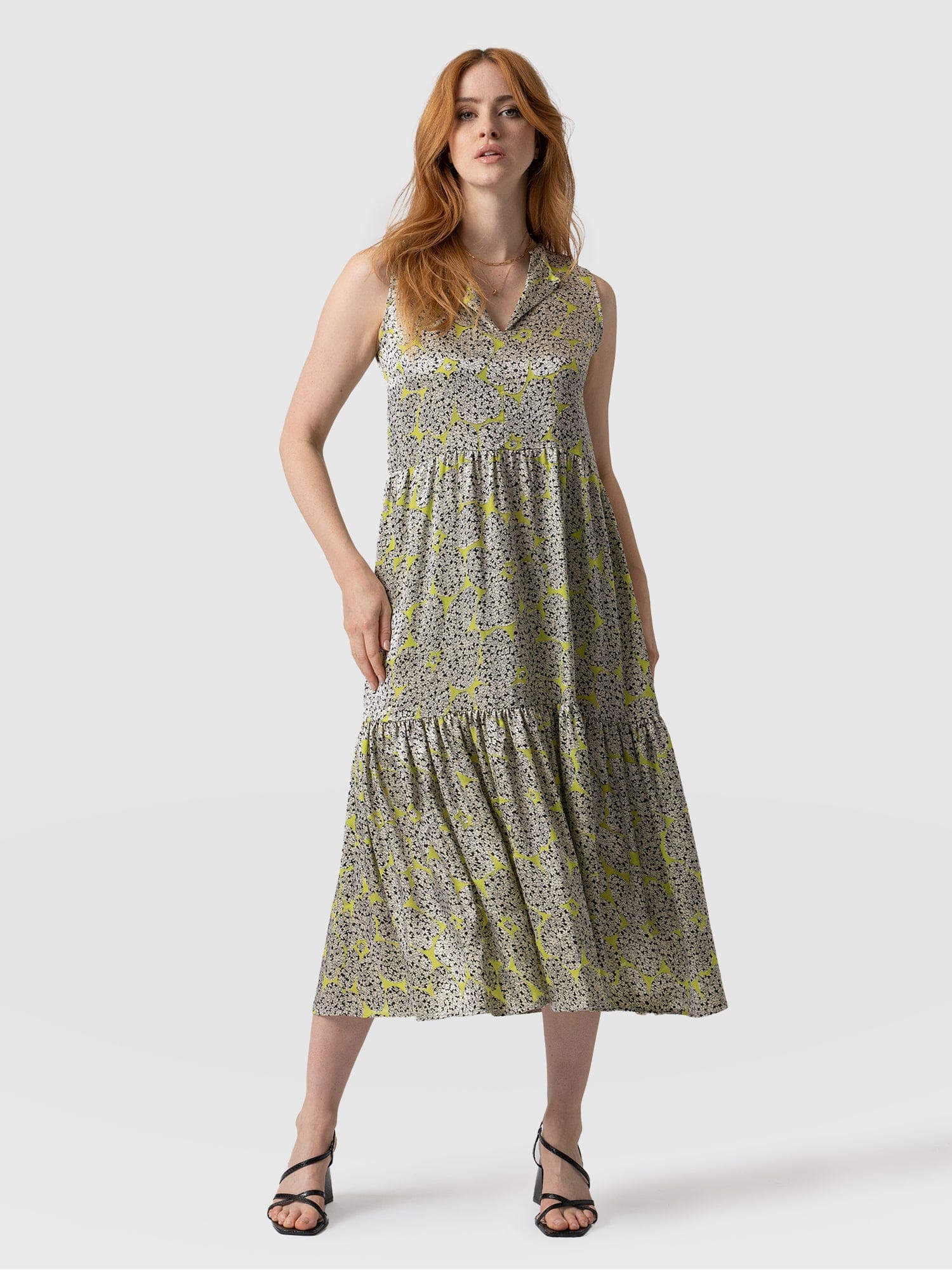 Greenwich Dress Ditsy Burnout - Women's Dresses | Saint + Sofia® EU