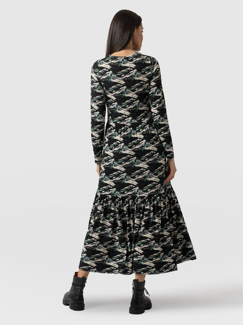 Greenwich Dress Long Sleeve Regent Swirl - Women's Dresses | Saint + Sofia® EU