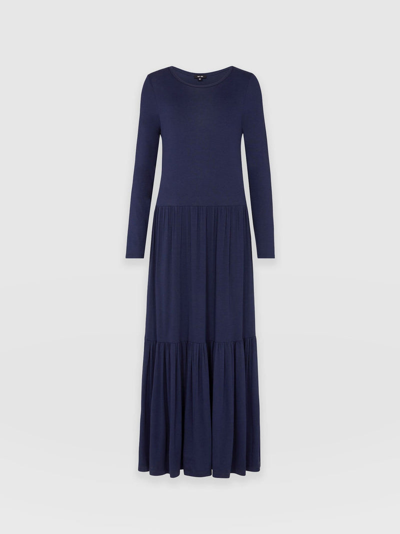 Greenwich Dress Navy Sleeves - Women's Dresses | Saint + Sofia® EU