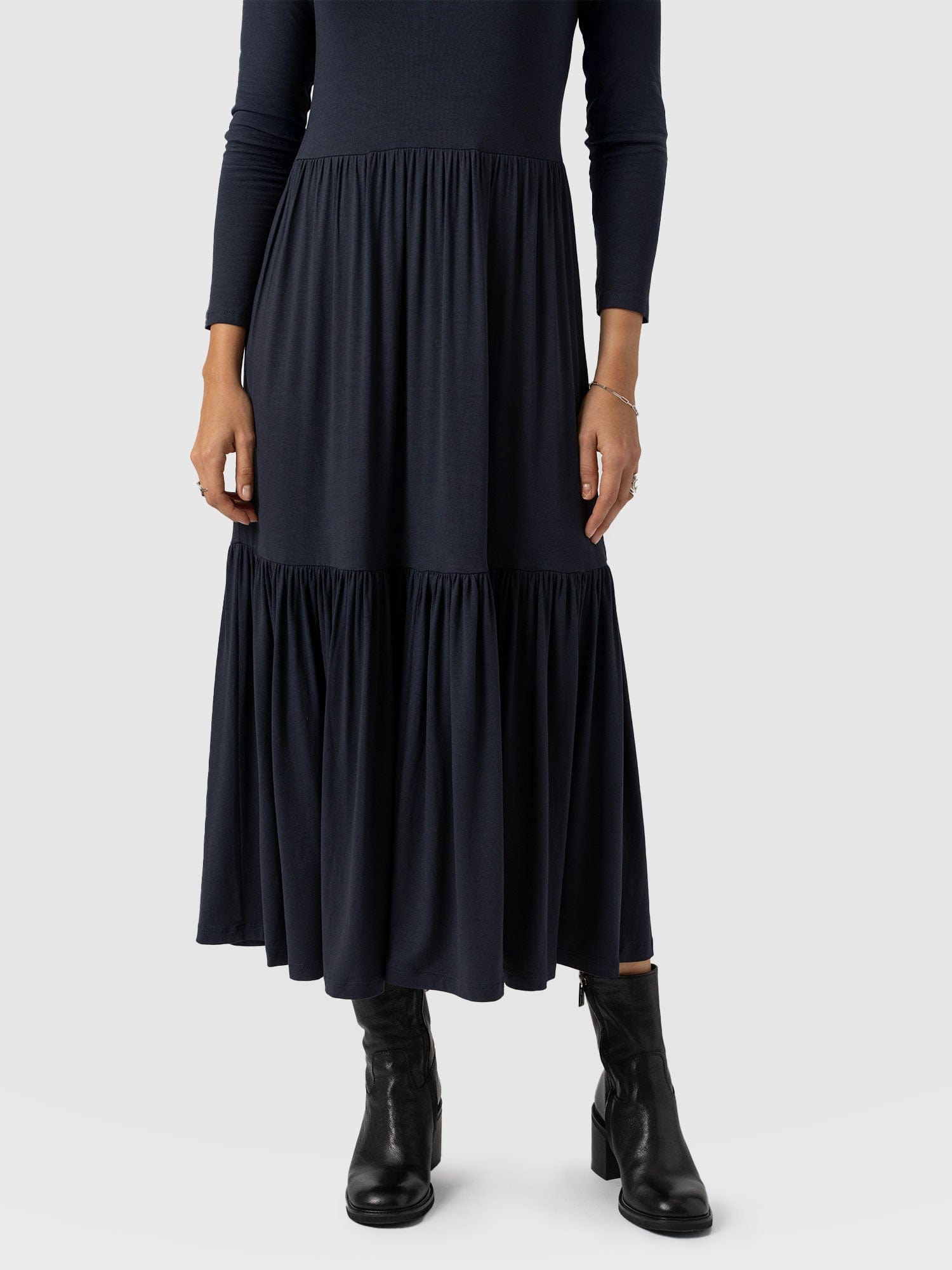 Greenwich Dress Navy Sleeves - Women's Dresses | Saint + Sofia® EU
