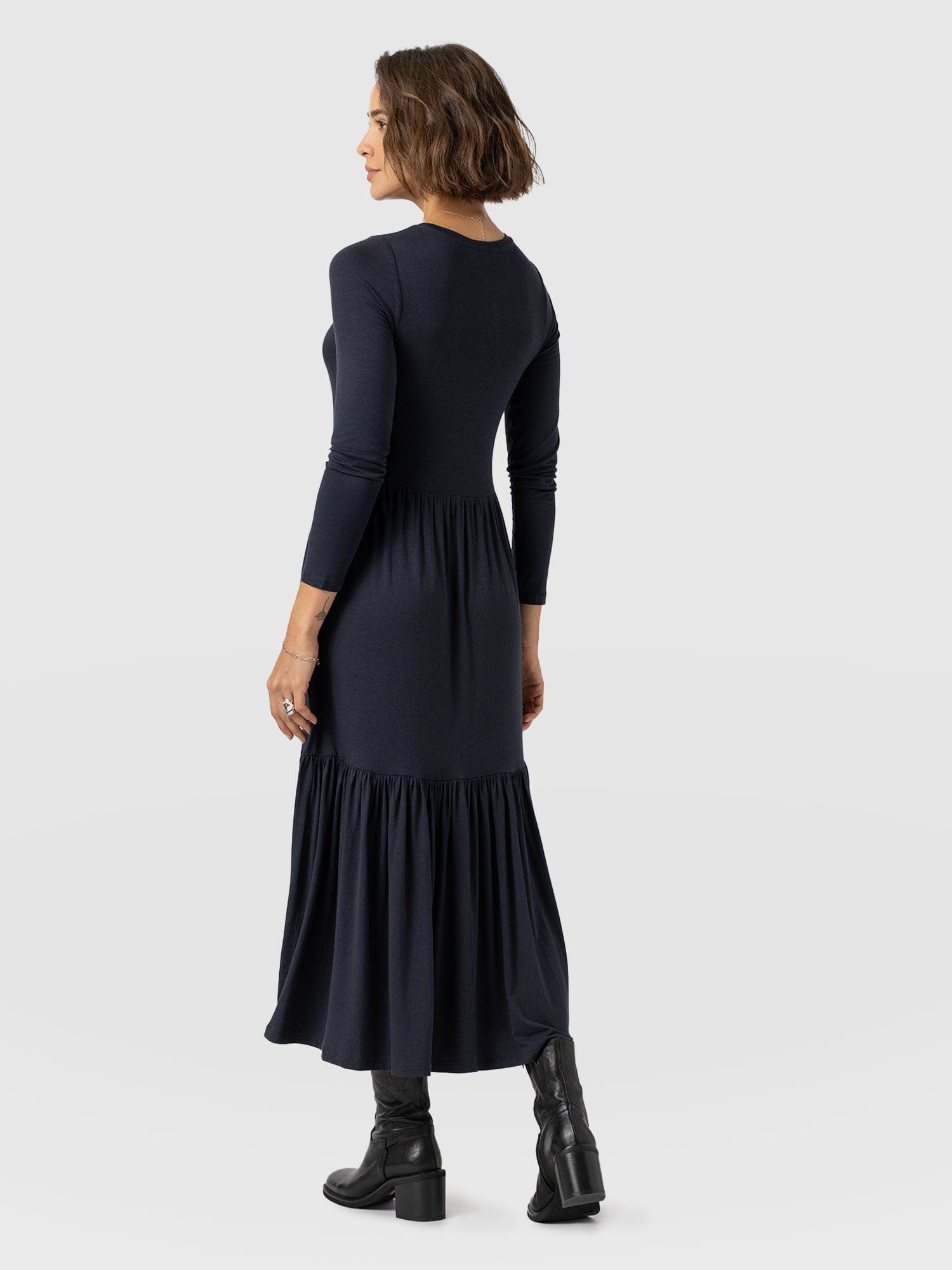 Greenwich Dress Navy Sleeves - Women's Dresses | Saint + Sofia® EU
