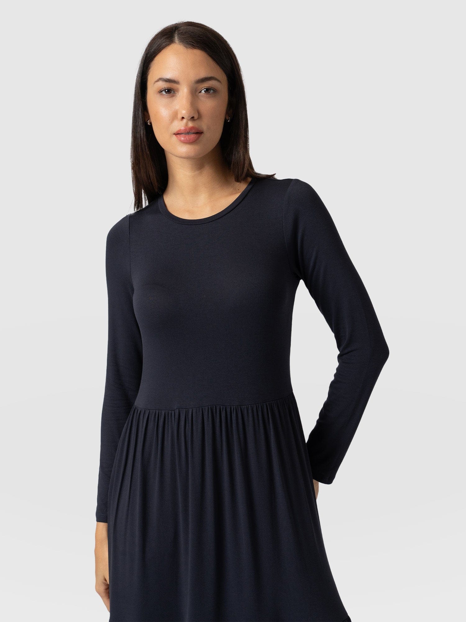 Greenwich Dress Navy Sleeves - Women's Dresses | Saint + Sofia® EU