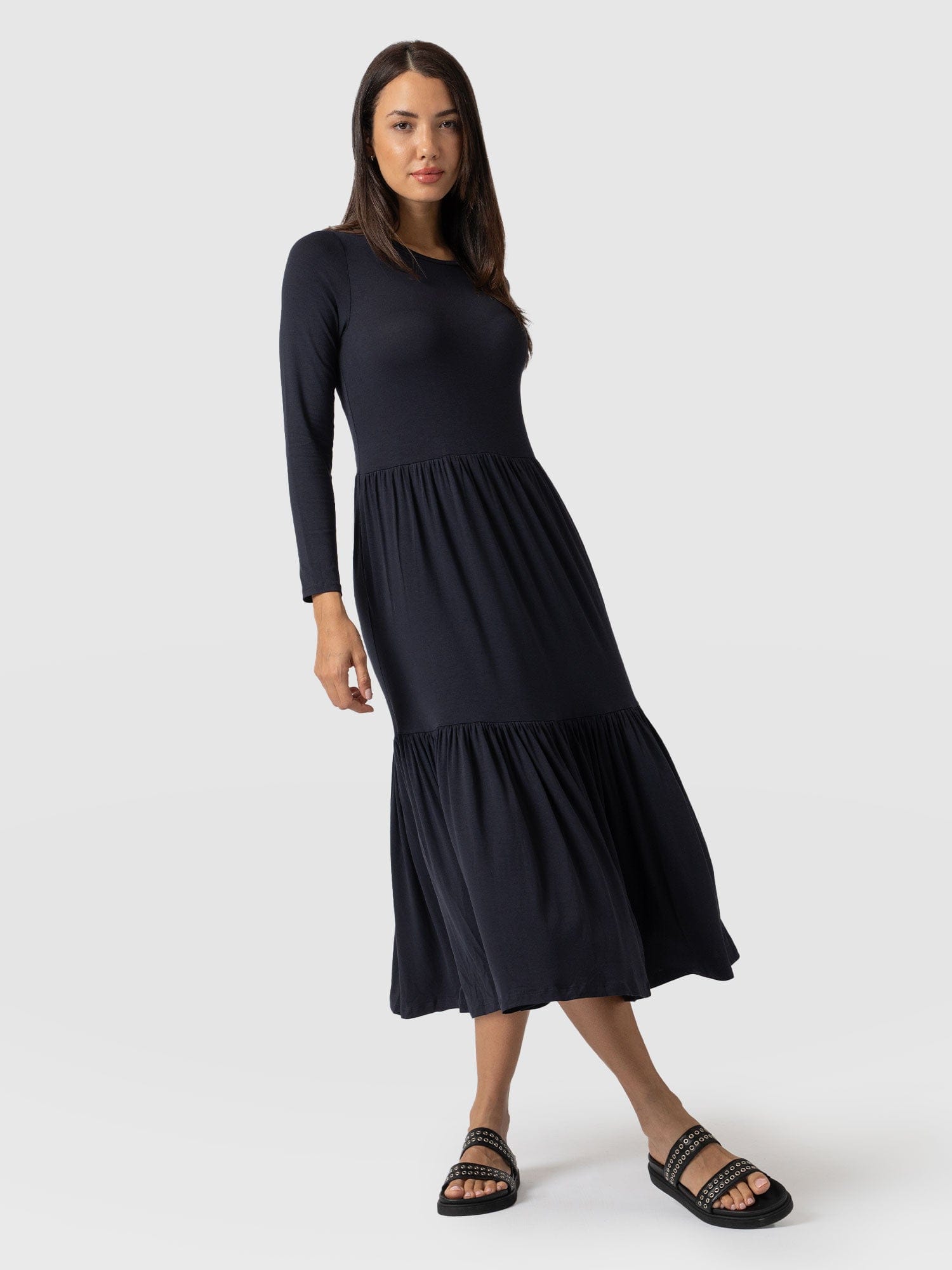 Greenwich Dress Navy Sleeves - Women's Dresses | Saint + Sofia® EU