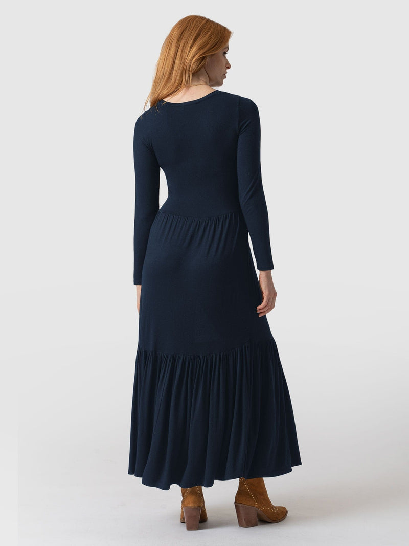 Greenwich Dress Navy Sleeves - Women's Dresses | Saint + Sofia® EU