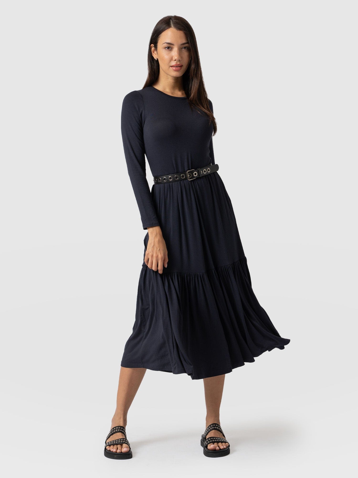 Greenwich Dress Navy Sleeves - Women's Dresses | Saint + Sofia® EU