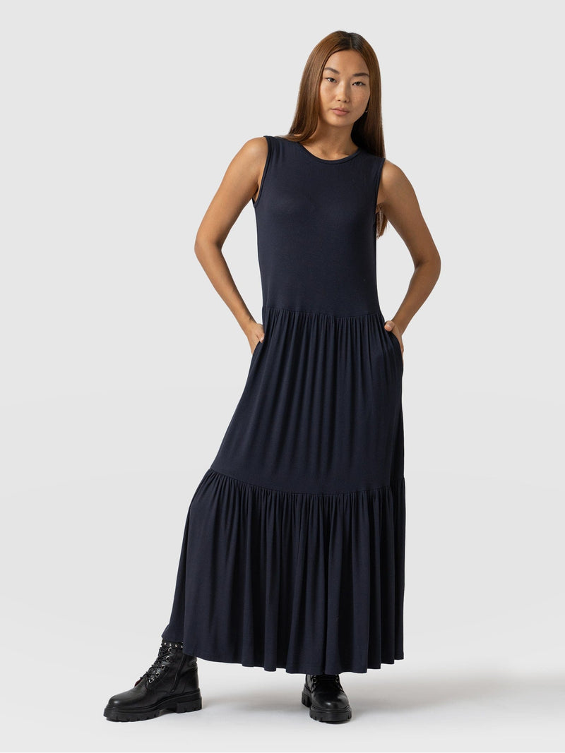 Greenwich Dress Navy - Women's Dresses | Saint + Sofia® EU