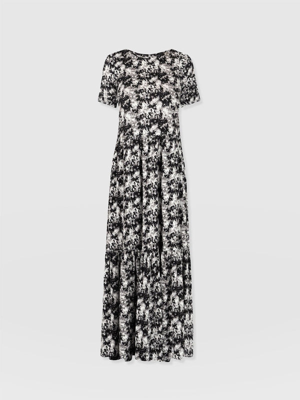 Greenwich Dress Short Sleeve Black Pixel - Women's Dresses | Saint + Sofia® EU