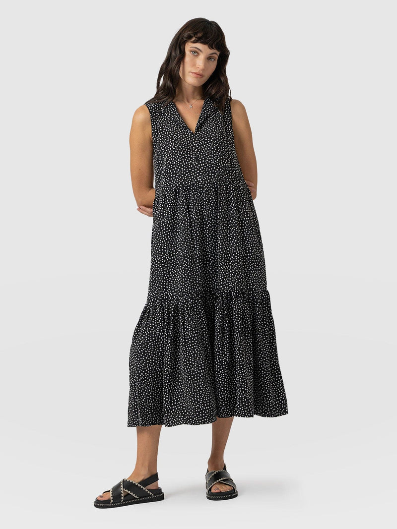 Greenwich Dress Spot Print - Women's Dresses | Saint + Sofia® EU