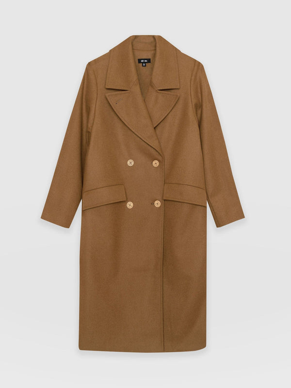 Halcyon Coat Camel - Women's Wool Coats | Saint + Sofia® EU