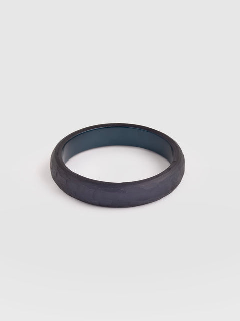 Hammered Bangle - Navy - Women's Jewellers | Saint and Sofia® EU