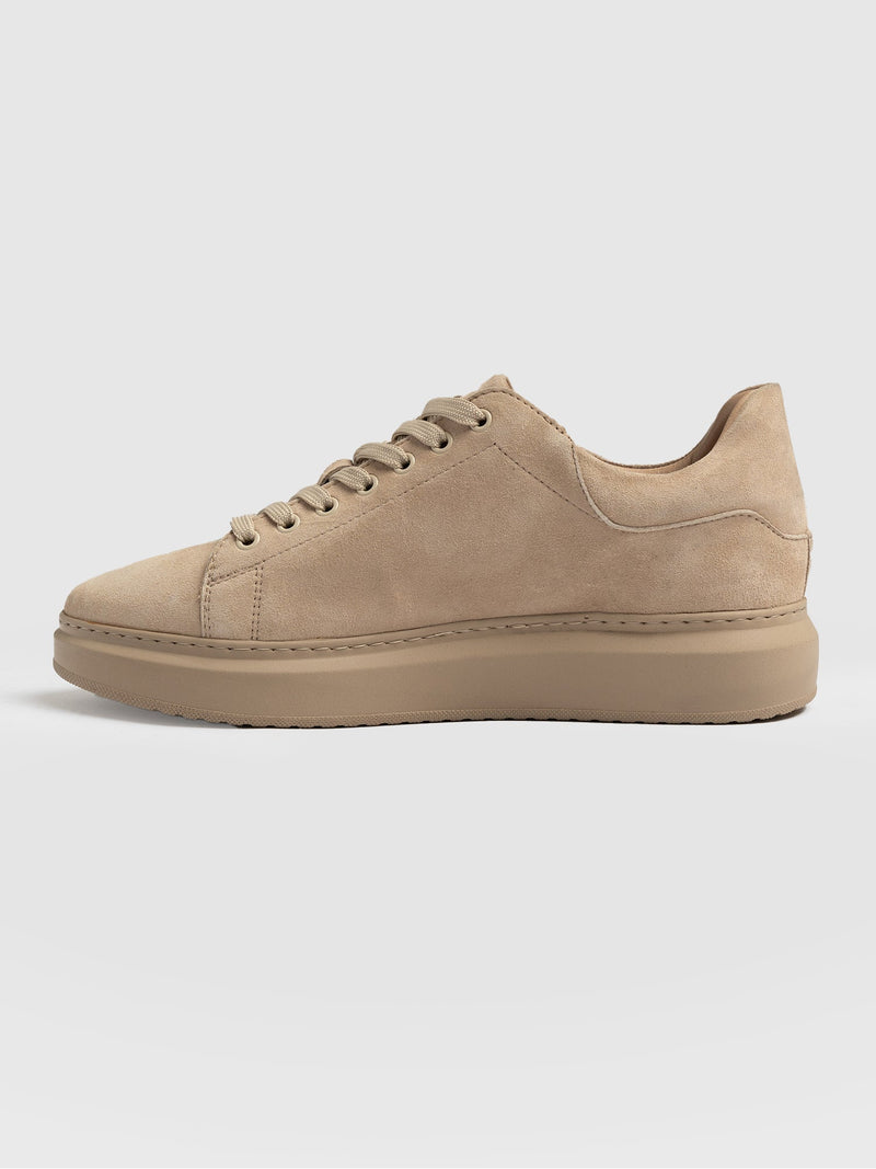 Hampstead Trainer Camel Suede - Women's Trainers | Saint + Sofia® EU