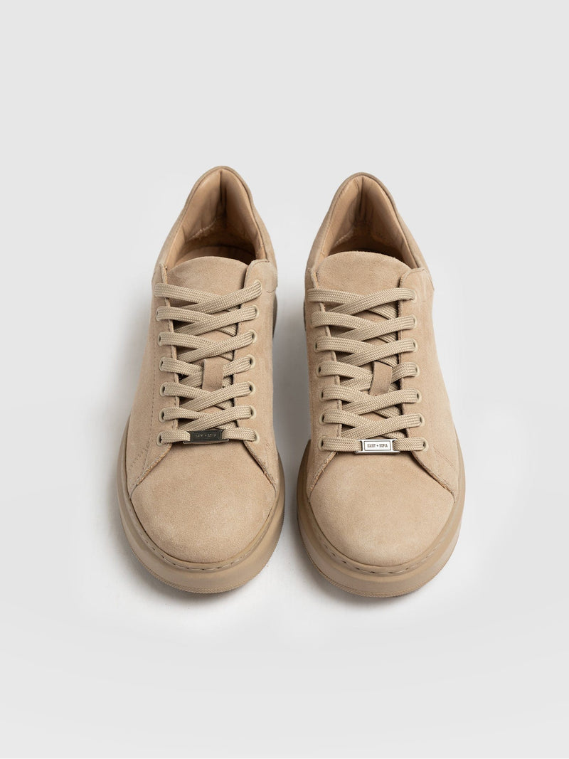 Hampstead Trainer Camel Suede - Women's Trainers | Saint + Sofia® EU