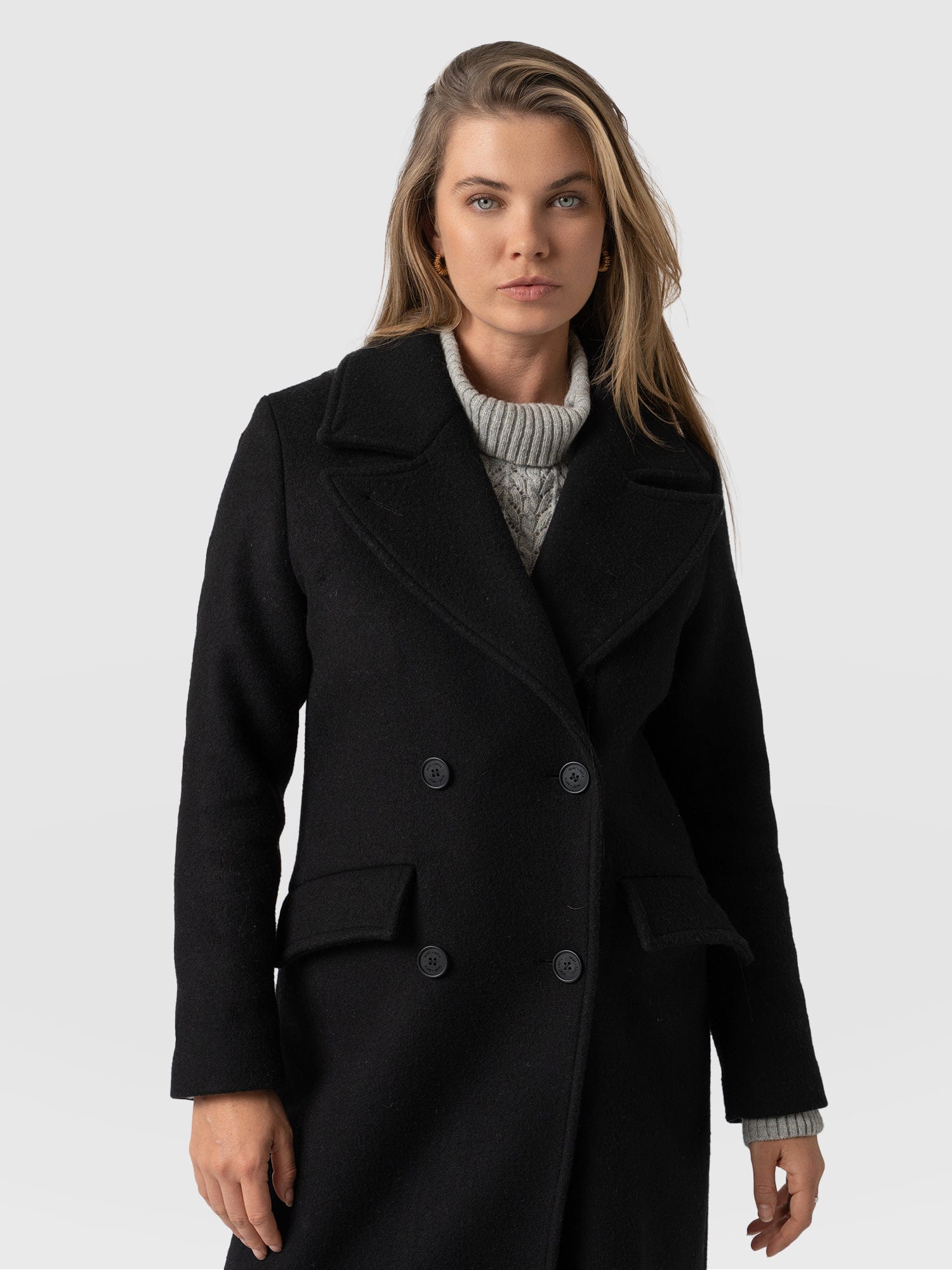 Hampton Coat Black - Women's Coats | Saint + Sofia® EU