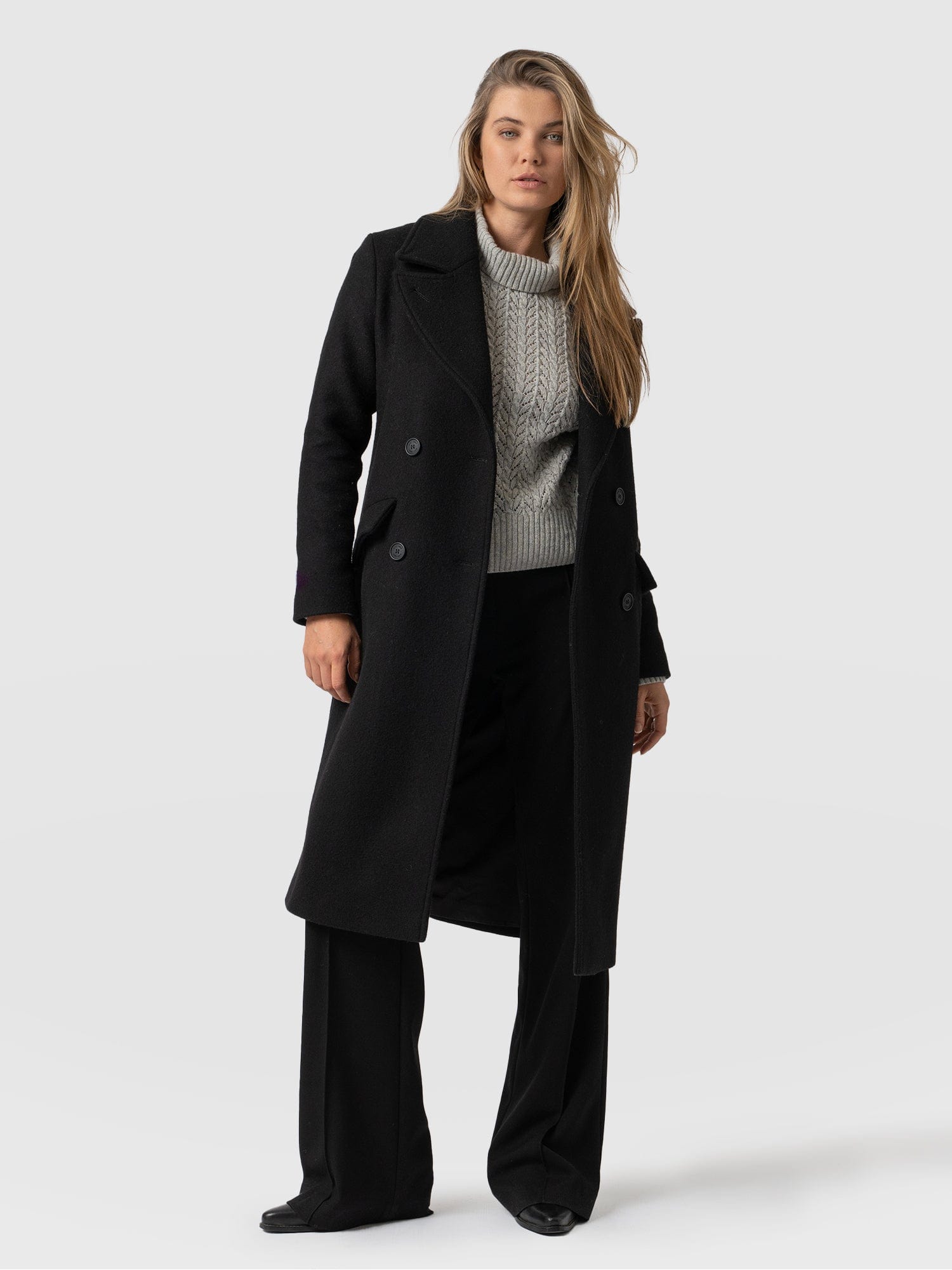 Hampton Coat Black - Women's Coats | Saint + Sofia® EU