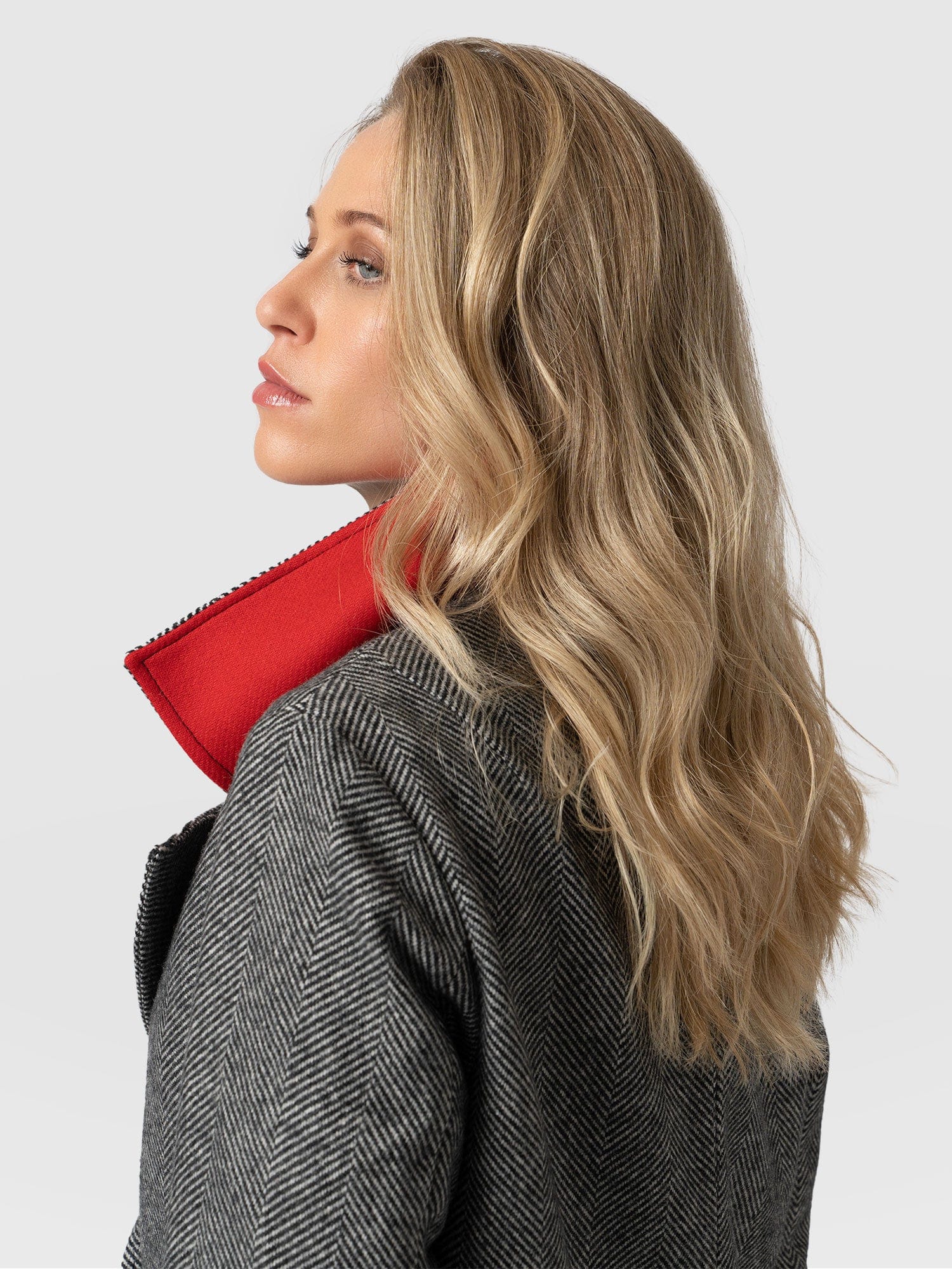 Hampton Coat Monochrome Chevron - Women's Coats | Saint + Sofia® EU