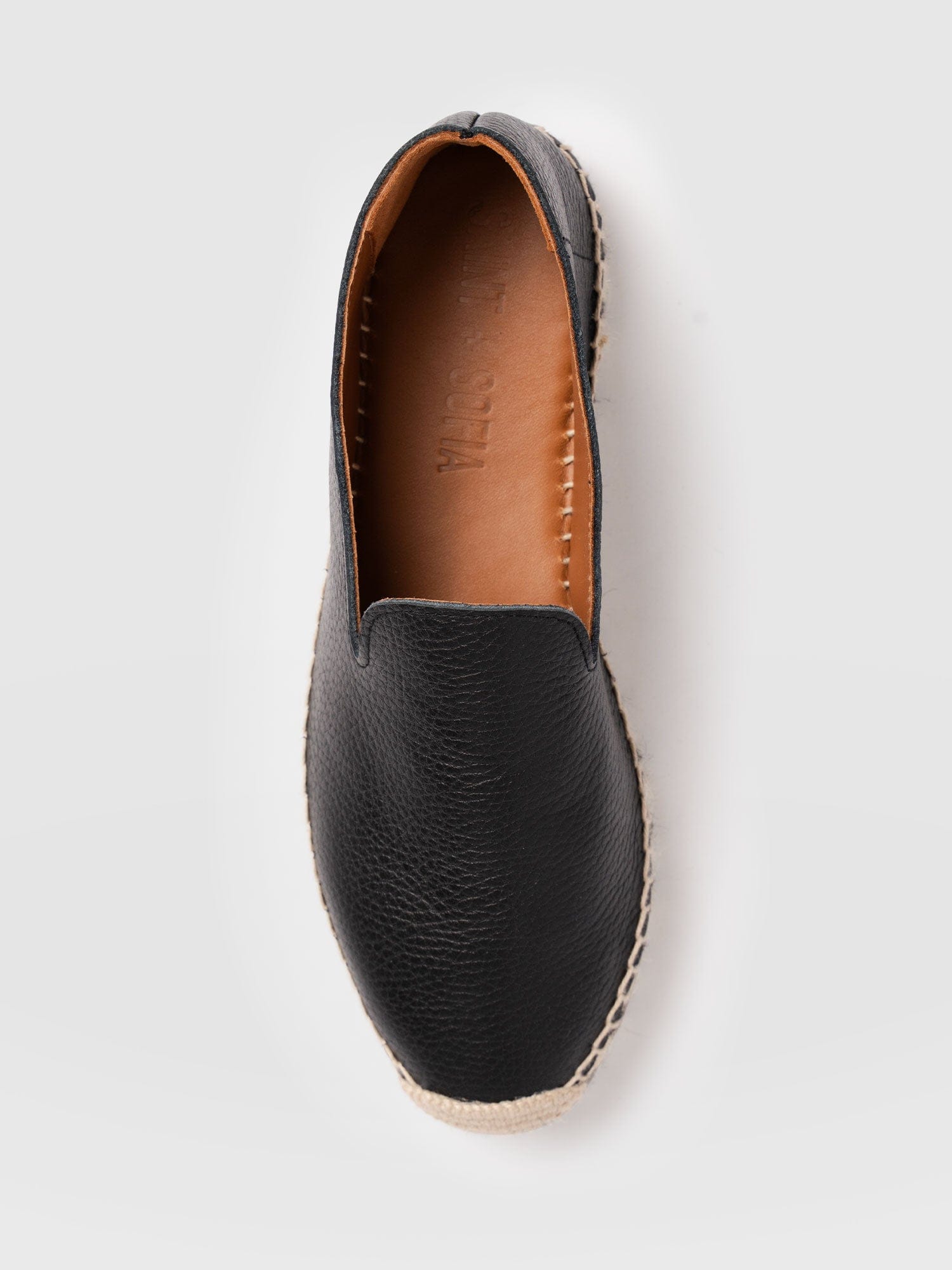 Hampton Espadrilles - Black Leather - Women's Shoes | Saint + Sofia® EU