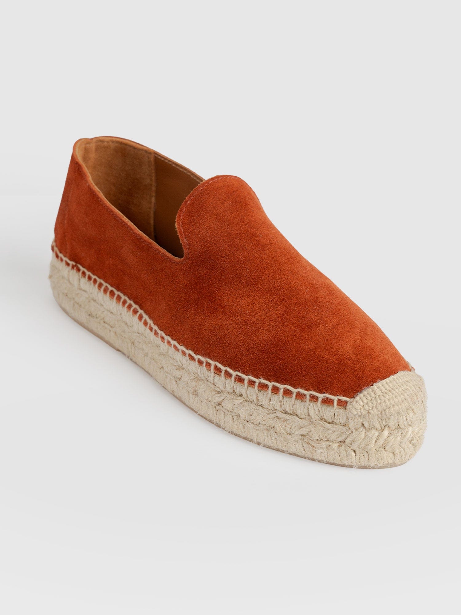 Hampton Espadrilles - Burnt Orange Suede - Women's Shoes | Saint + Sofia® EU