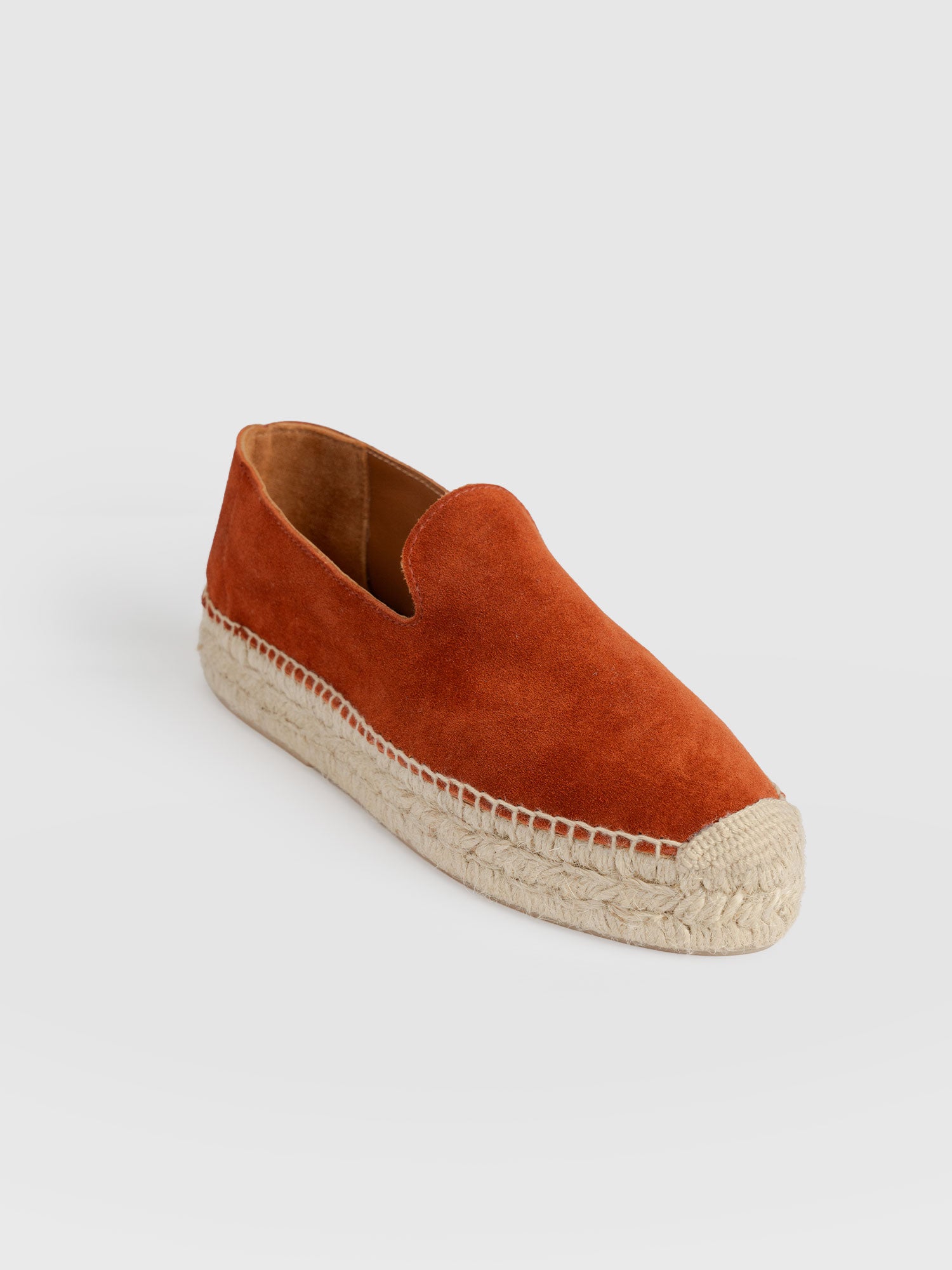 Hampton Espadrilles - Burnt Orange Suede - Women's Shoes | Saint + Sofia® EU
