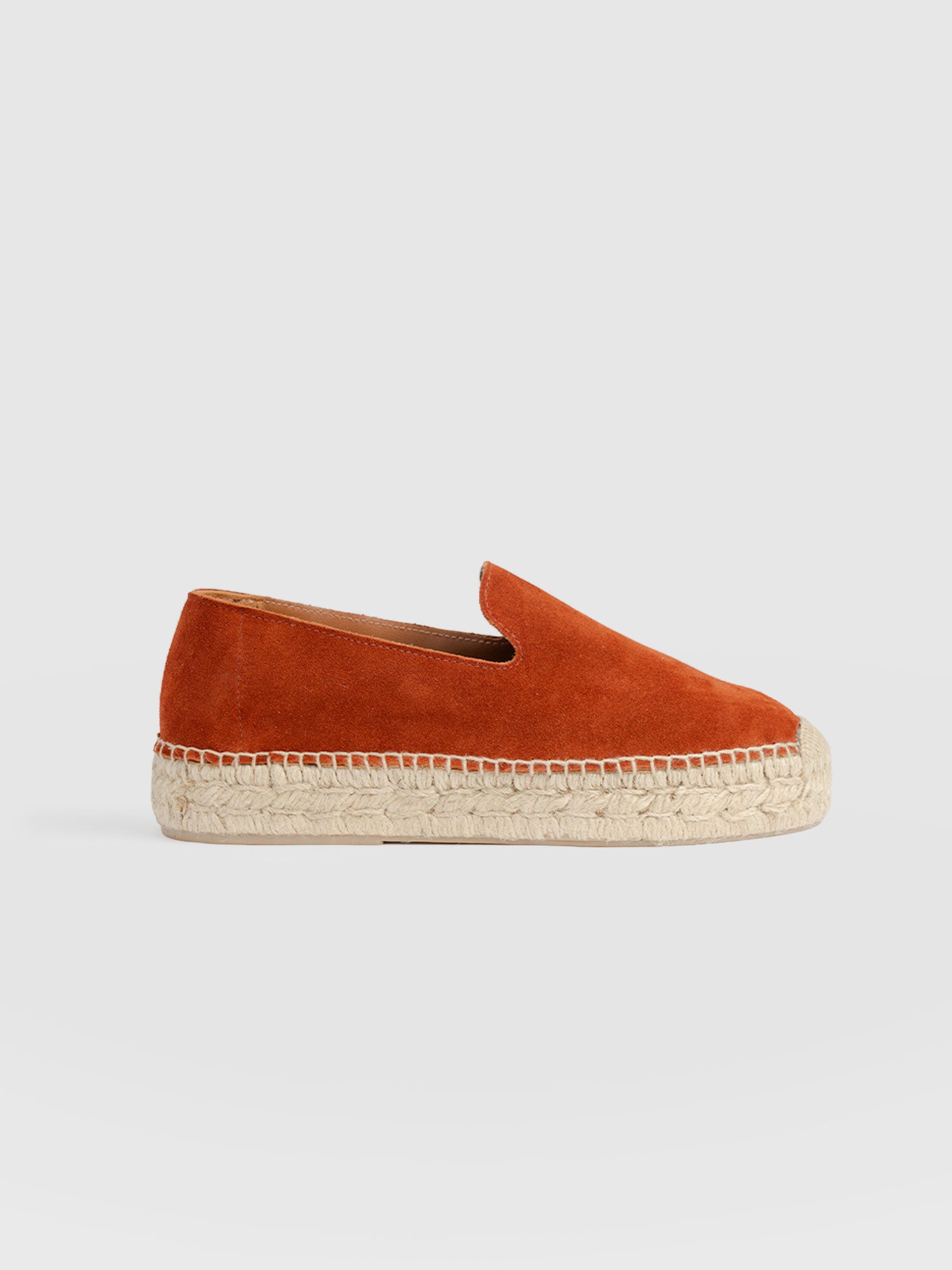 Hampton Espadrilles - Burnt Orange Suede - Women's Shoes | Saint + Sofia® EU