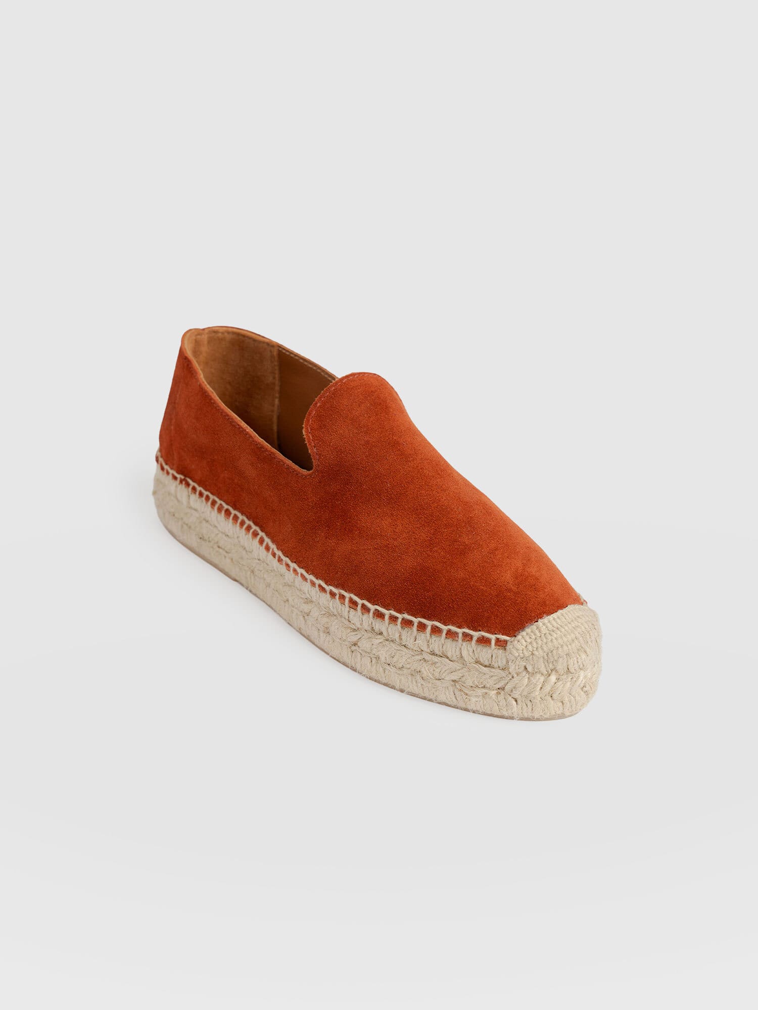 Hampton Espadrilles - Burnt Orange Suede - Women's Shoes | Saint + Sofia® EU