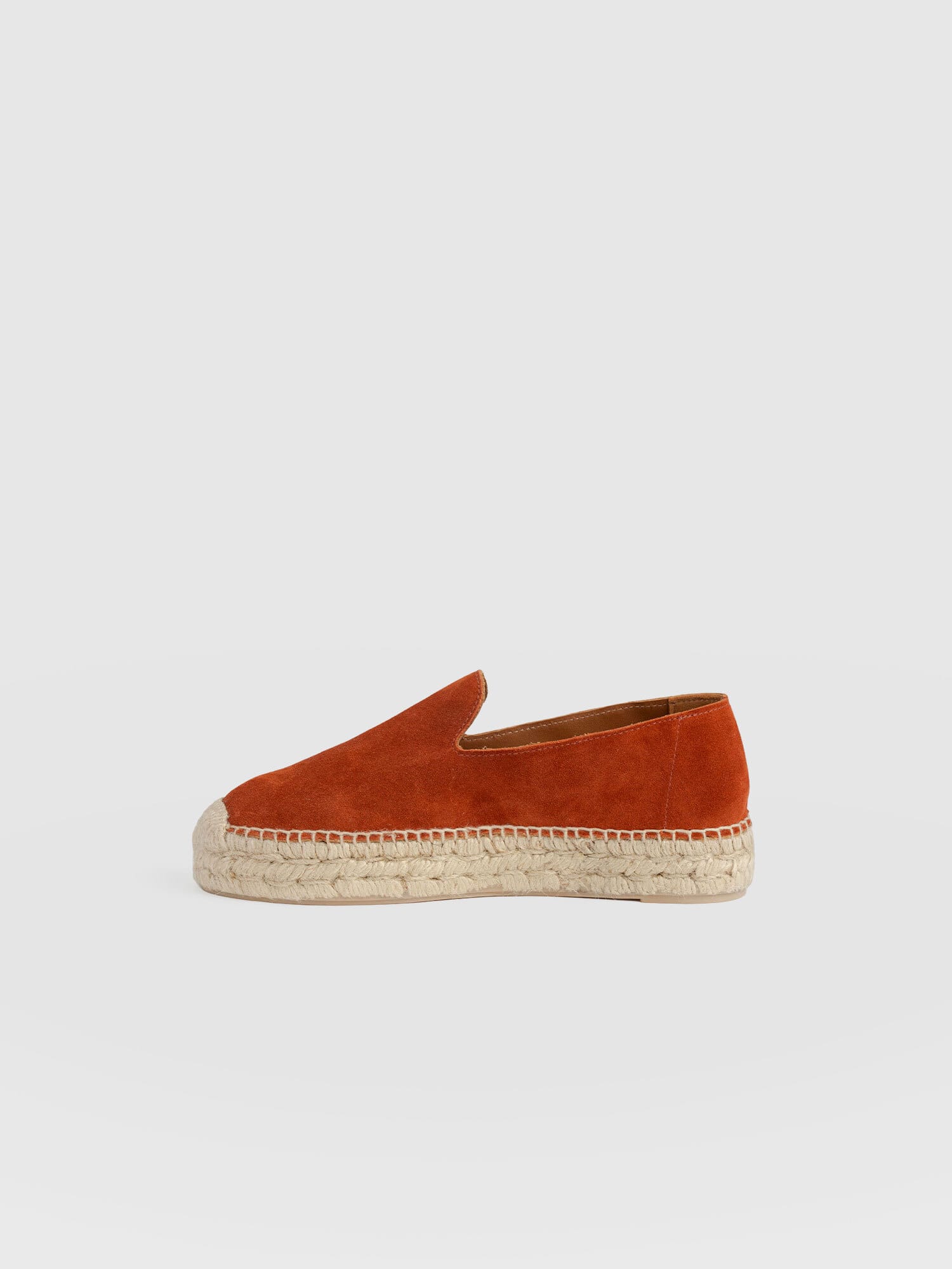 Hampton Espadrilles - Burnt Orange Suede - Women's Shoes | Saint + Sofia® EU