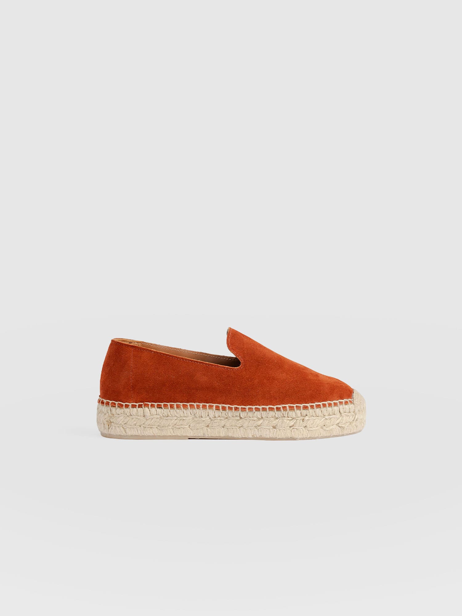 Hampton Espadrilles - Burnt Orange Suede - Women's Shoes | Saint + Sofia® EU
