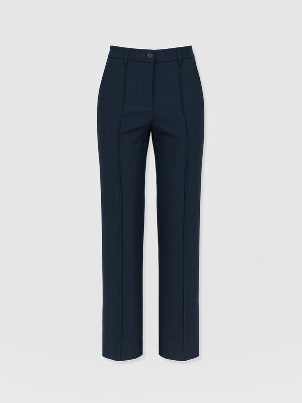 Harlow Straight Leg Pant - Navy - Women's Trousers | Saint + Sofia® EU