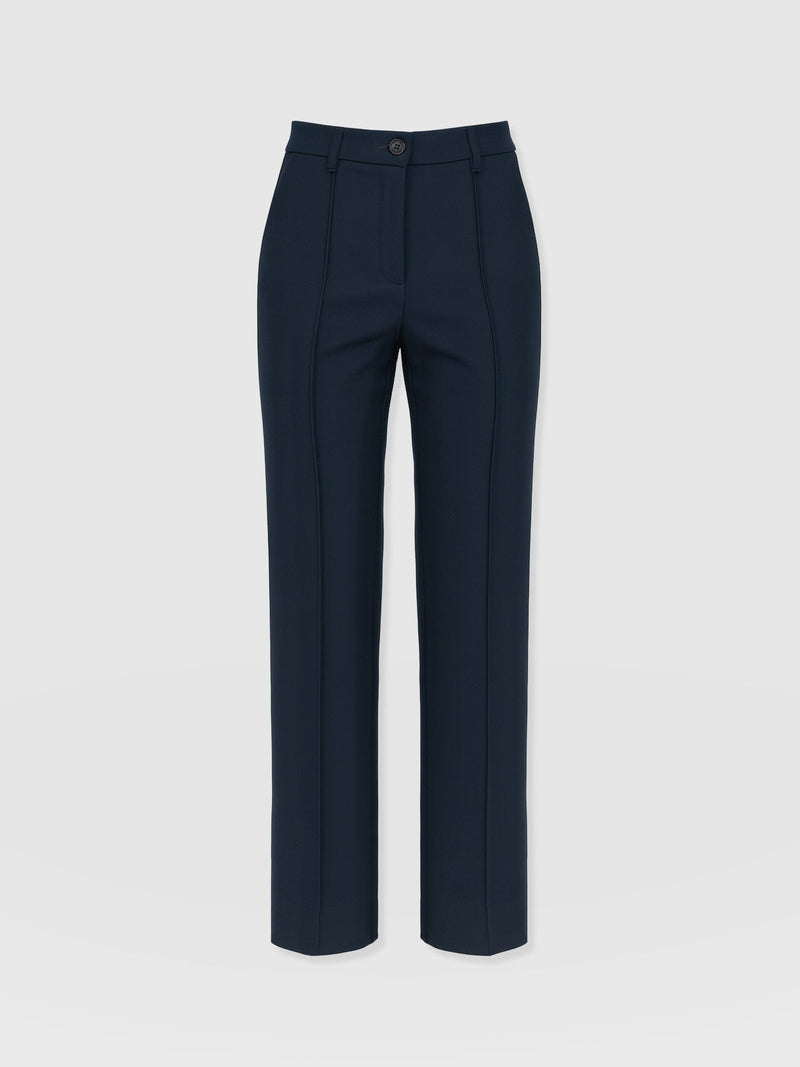 Harlow Straight Leg Pant - Navy - Women's Trousers | Saint + Sofia® EU