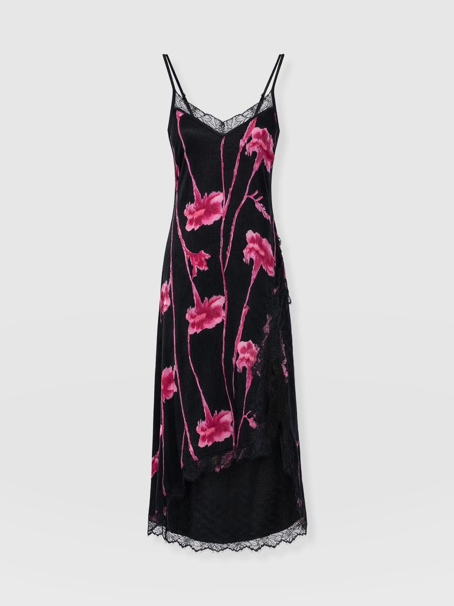 Harper Lace Cami Dress - Pink Stem Floral - Women's Dresses | Saint + Sofia® EU