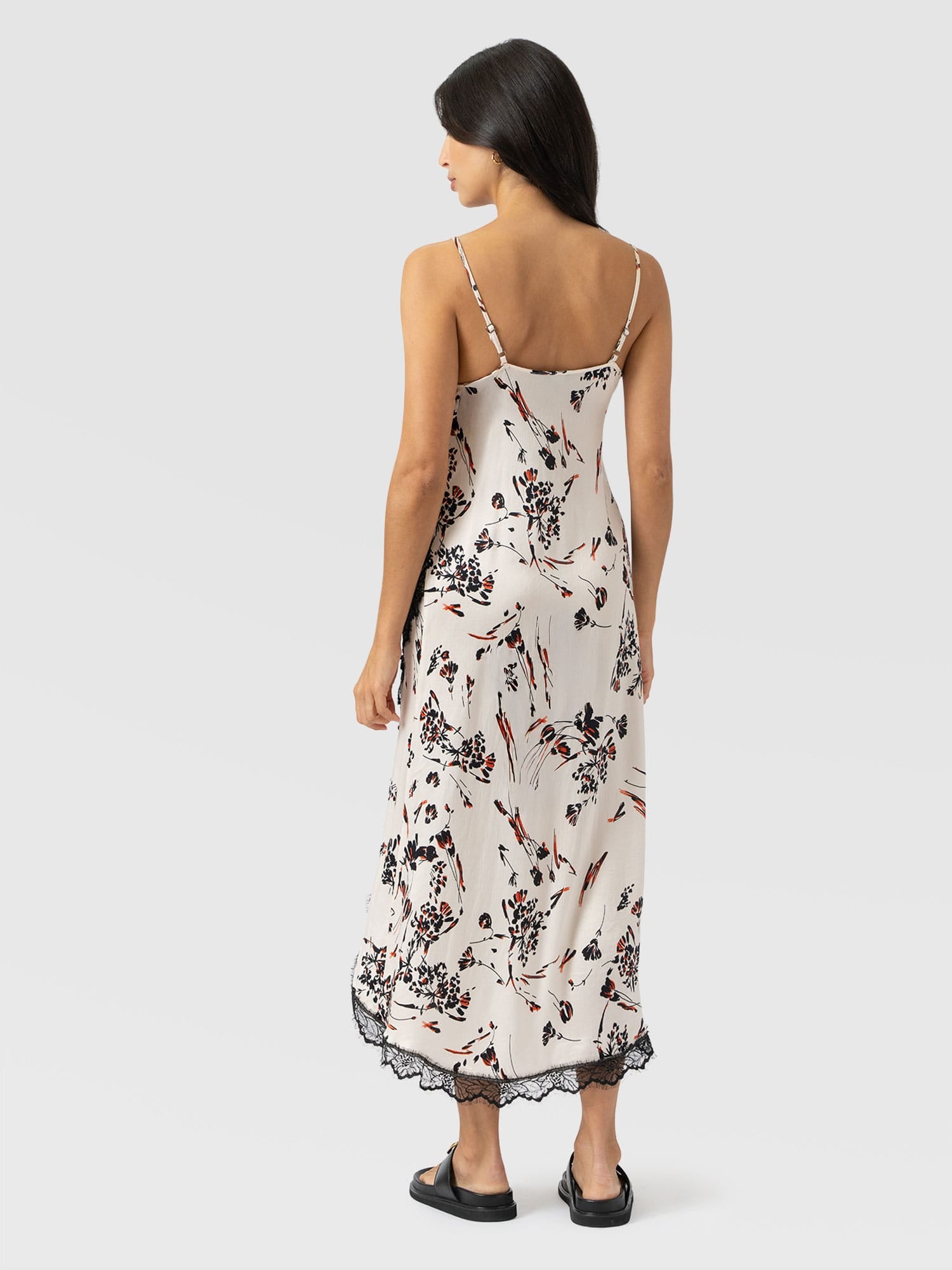 Harper Lace Cami Dress - White Mist Floral - Women's Dresses | Saint + Sofia® EU
