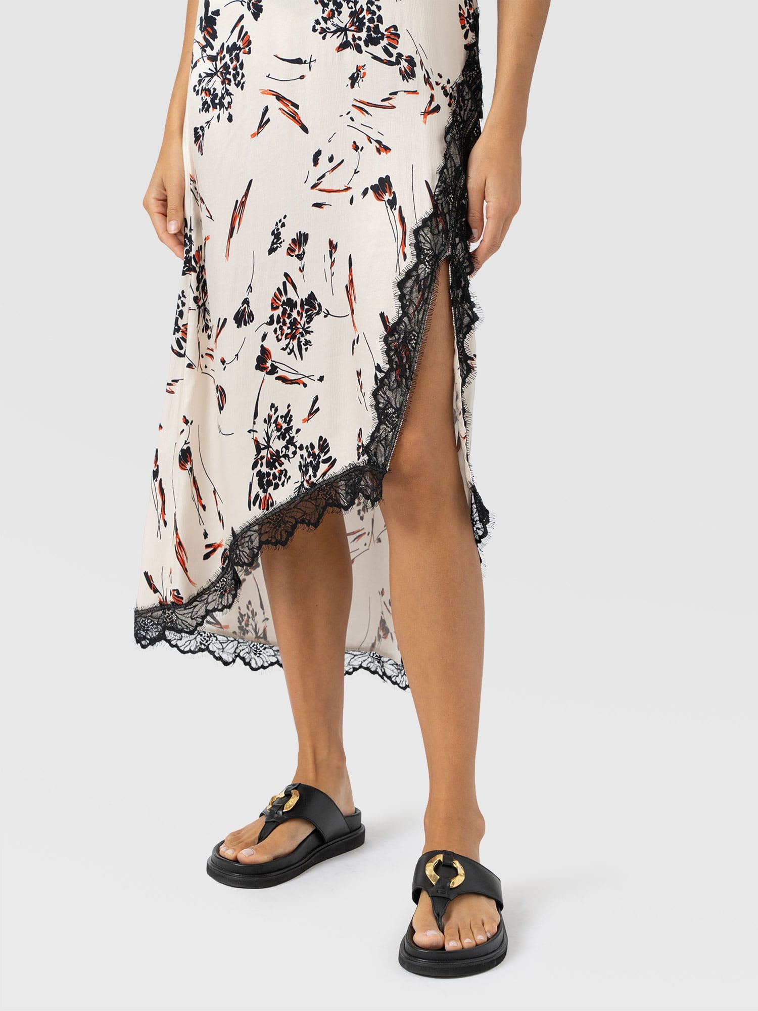 Harper Lace Cami Dress - White Mist Floral - Women's Dresses | Saint + Sofia® EU