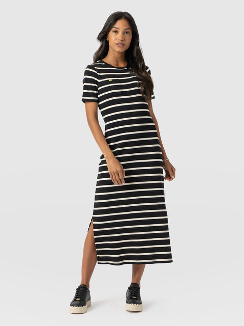 Helena T-Shirt Dress Stripe - Women's Dresses | Saint and Sofia® EU