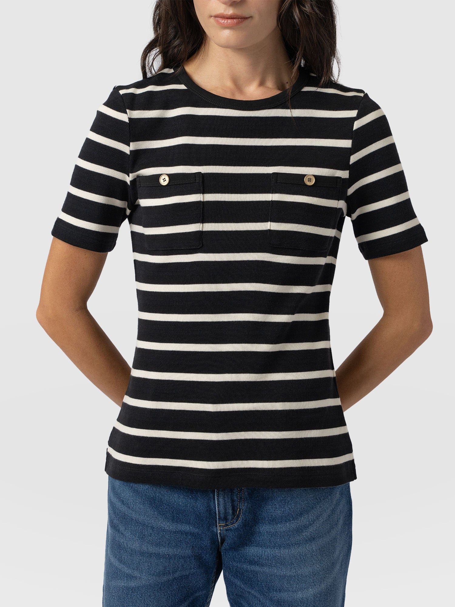 Helena Tee Stripe - Women's T-Shirts | Saint and Sofia® EU