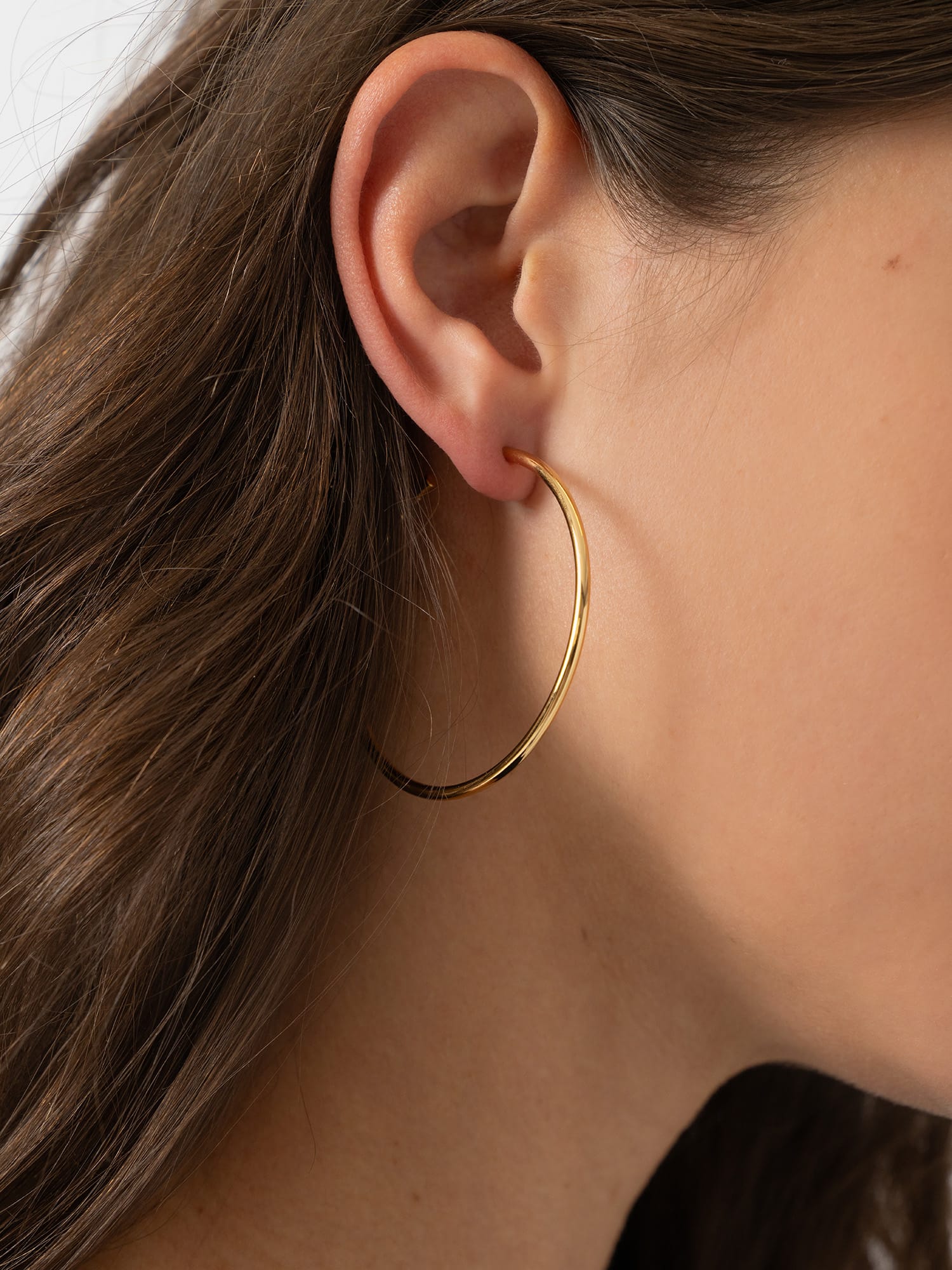 Hoop Large Earrings - Gold - Women's Jewellers | Saint and Sofia® EU