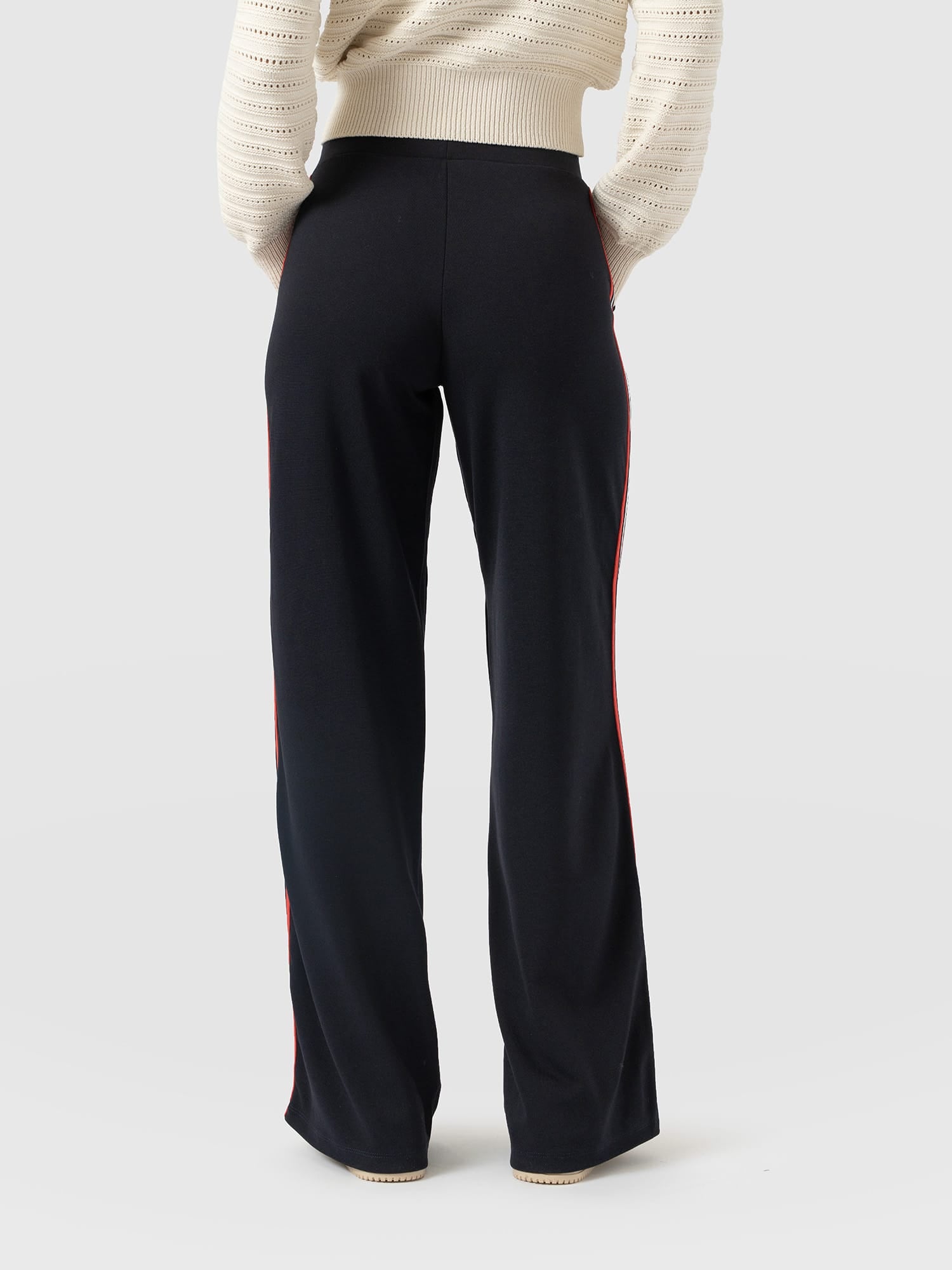 Hoxton Straight Leg Pant Navy/Red Stripe - Women's Trousers | Saint and Sofia® EU