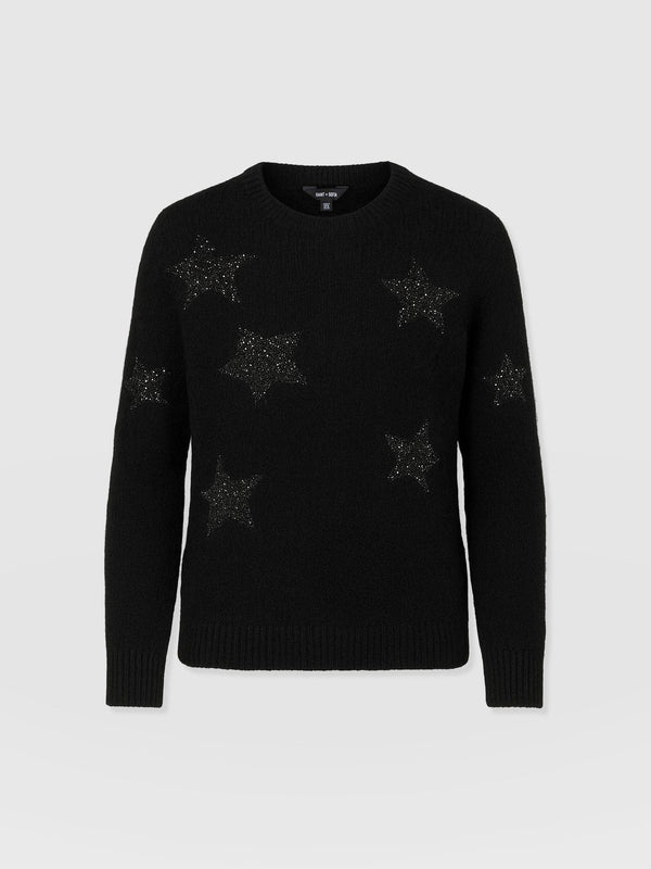Indy Star Jumper - Black - Women's Jumpers | Saint + Sofia® EU