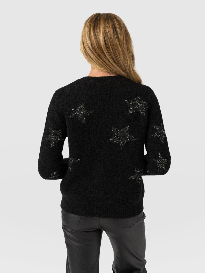 Indy Star Jumper - Black - Women's Jumpers | Saint + Sofia® EU