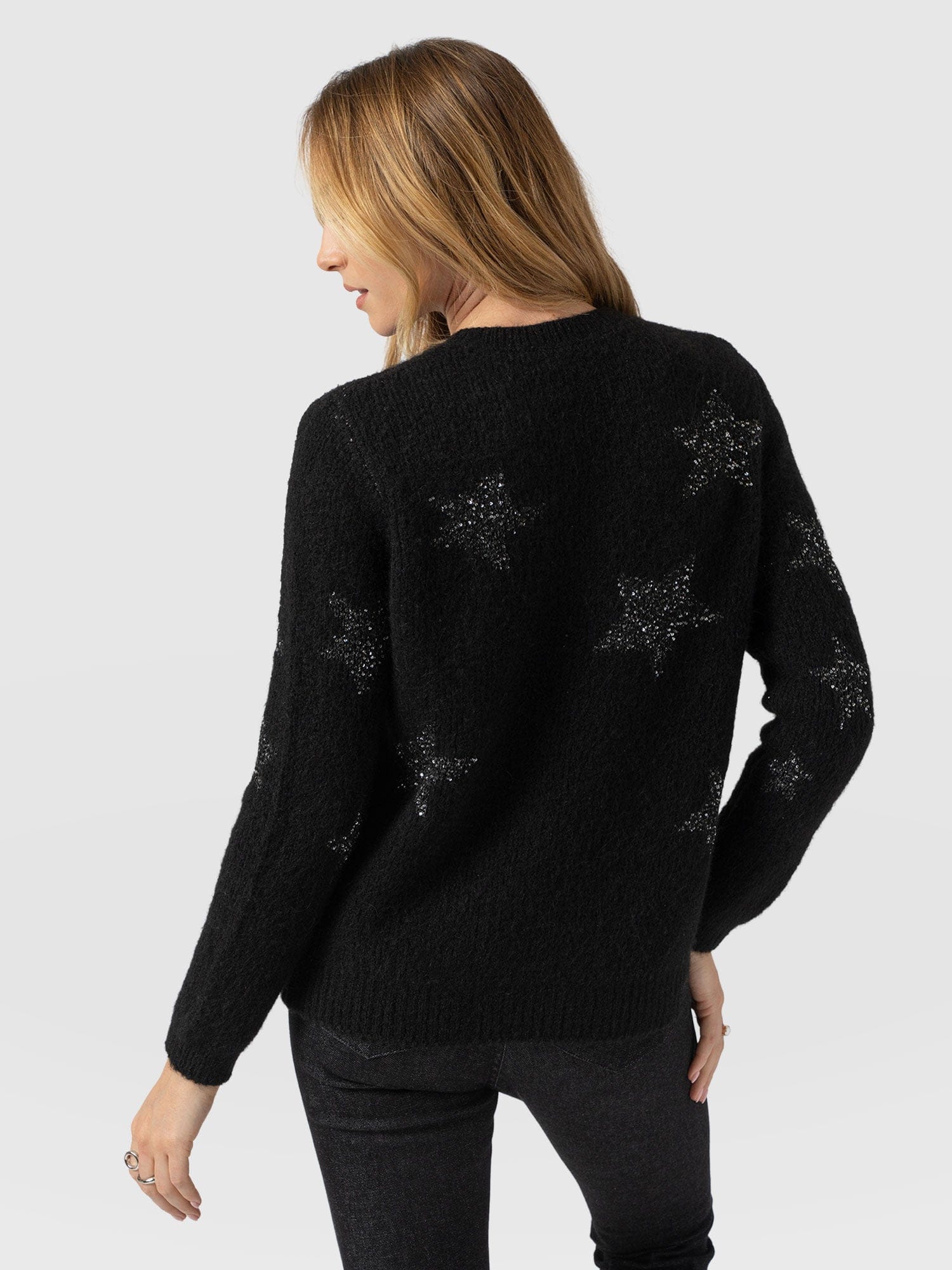 Indy Star Jumper - Black - Women's Jumpers | Saint + Sofia® EU