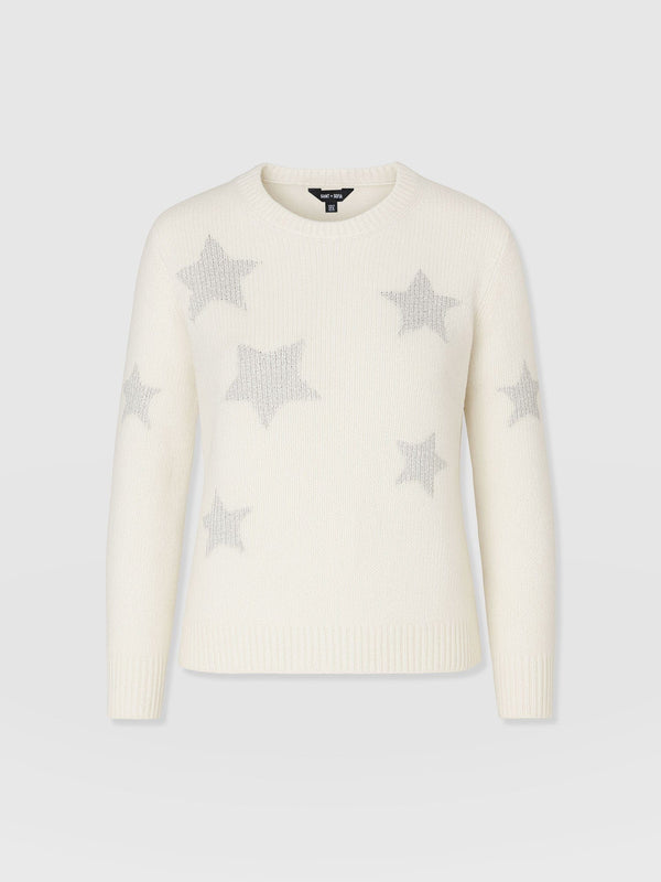 Indy Star Jumper - Cream - Women's Jumpers | Saint + Sofia® EU