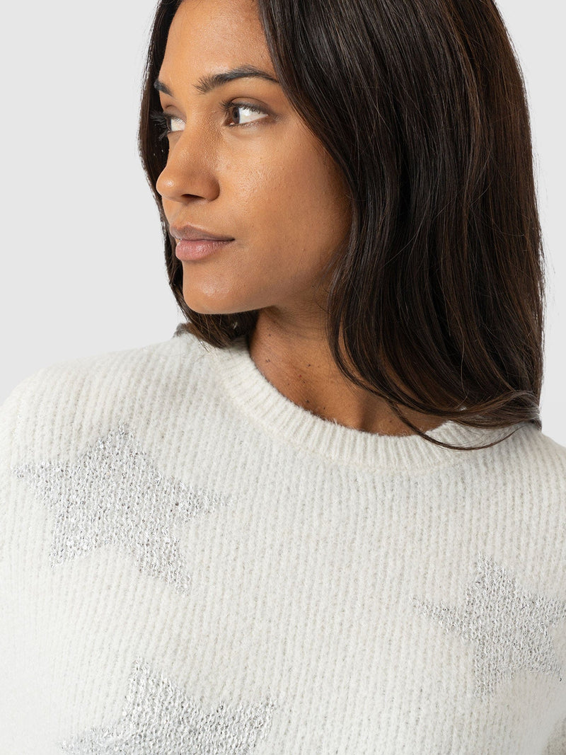 Indy Star Jumper - Cream - Women's Jumpers | Saint + Sofia® EU
