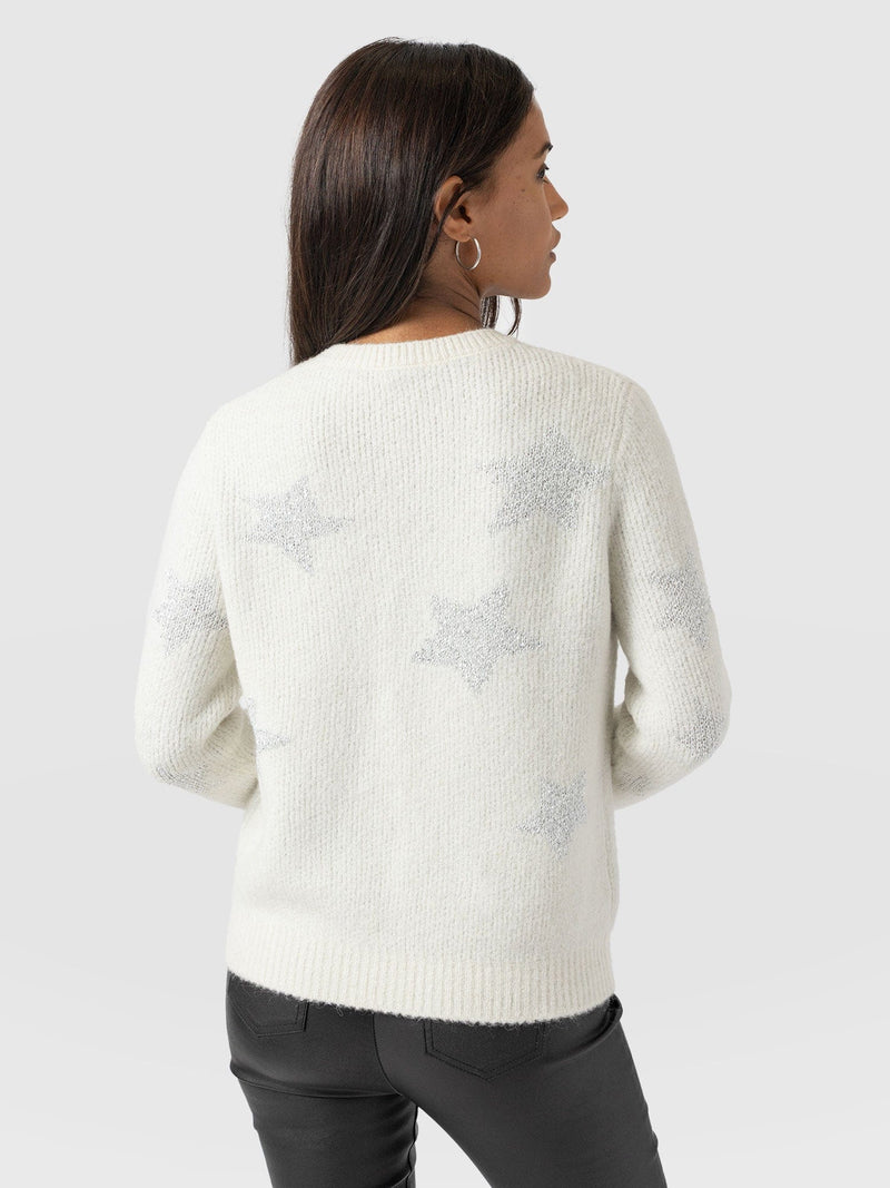 Indy Star Jumper - Cream - Women's Jumpers | Saint + Sofia® EU