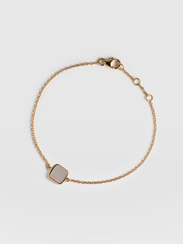Iridescence Square Bracelet Gold - Women's Jewellery |  Saint + Sofia® EU