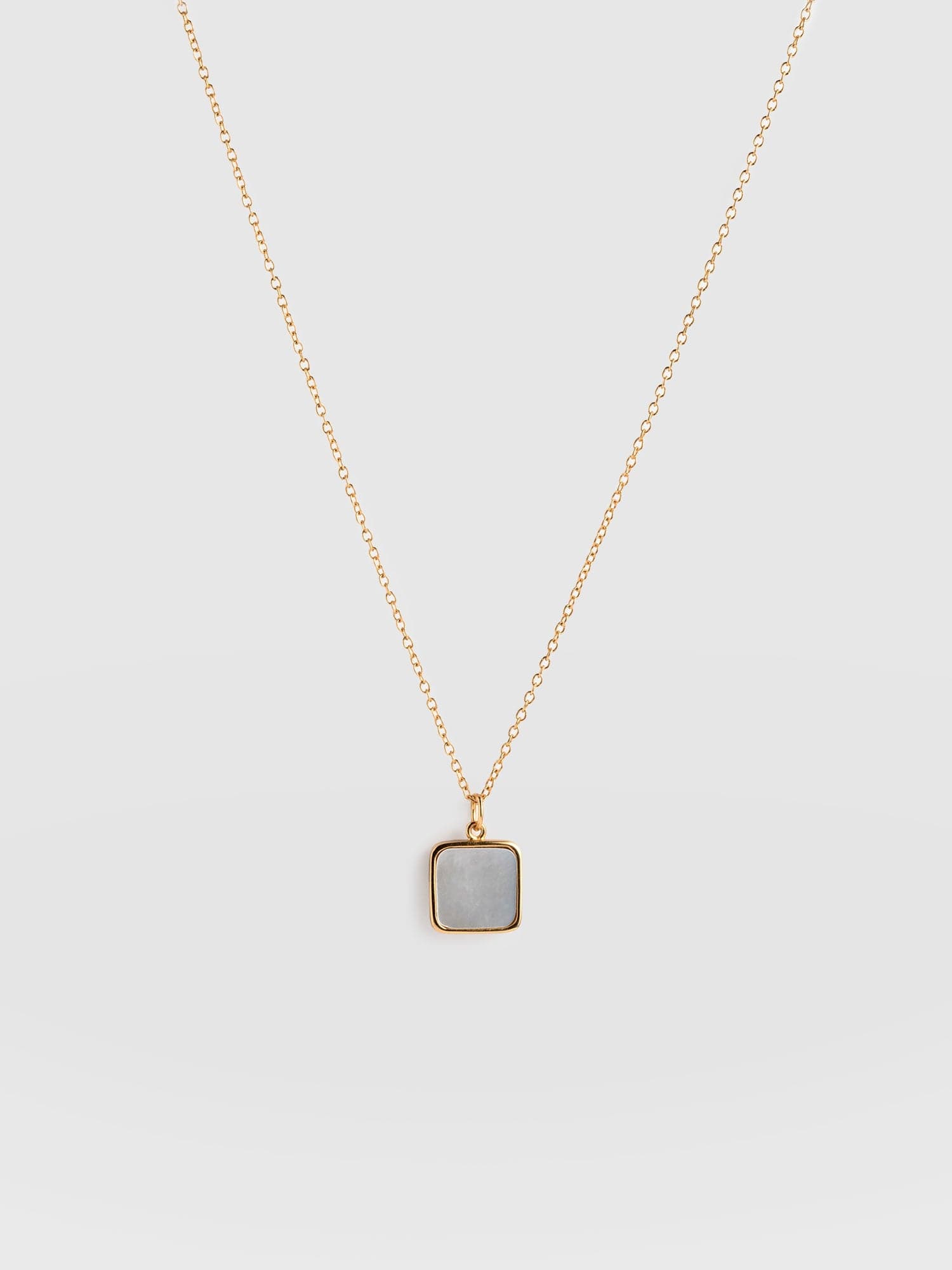 Iridescence Square Charm Necklace Gold - Women's Jewellery |  Saint + Sofia® EU