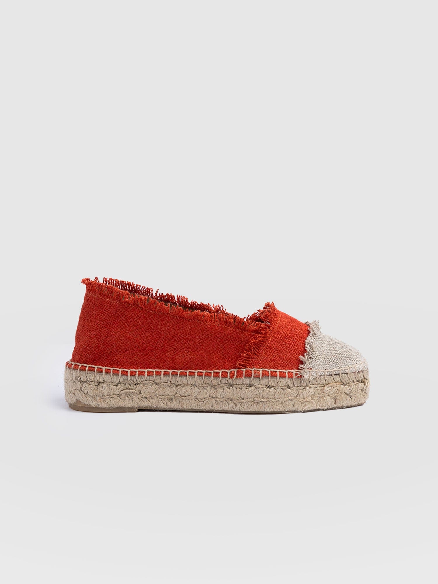 Ivy Frayed Espadrille Pumps - Orange - Women's Sandalss | Saint + Sofia® EU