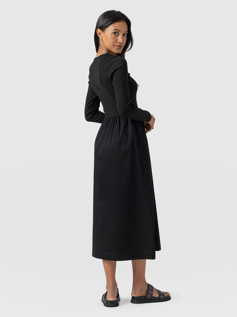 Ivy Full Skirt Dress Black - Women's Dresses | Saint + Sofia® EU