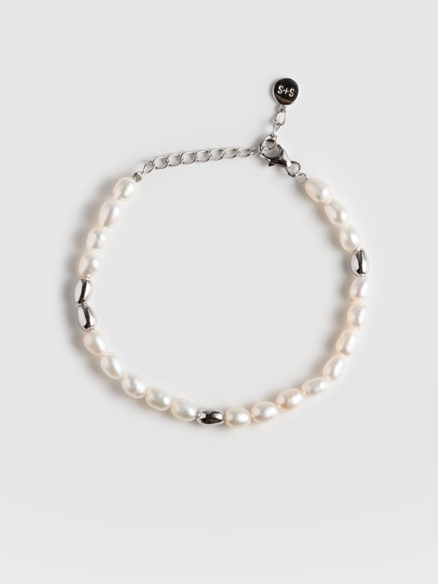 Jacqueline Pearl Bracelet Silver - Women's Jewellery |  Saint + Sofia® EU