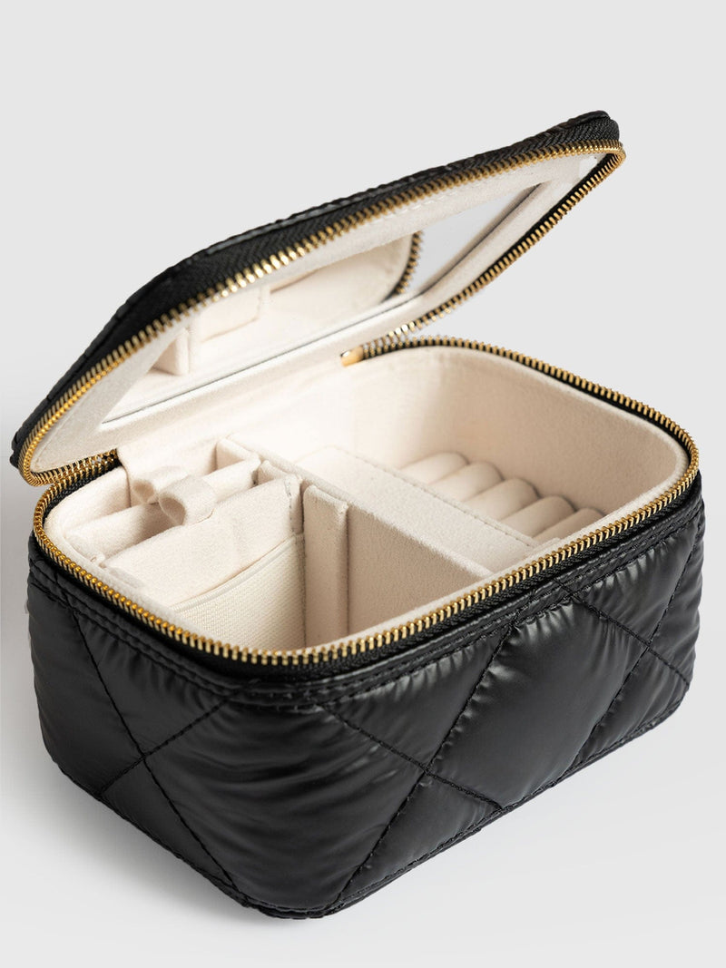 Jewellery Case Black - Women's Travel Accessories | Saint + Sofia® EU