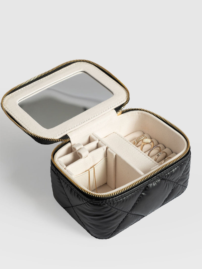 Jewellery Case Black - Women's Travel Accessories | Saint + Sofia® EU