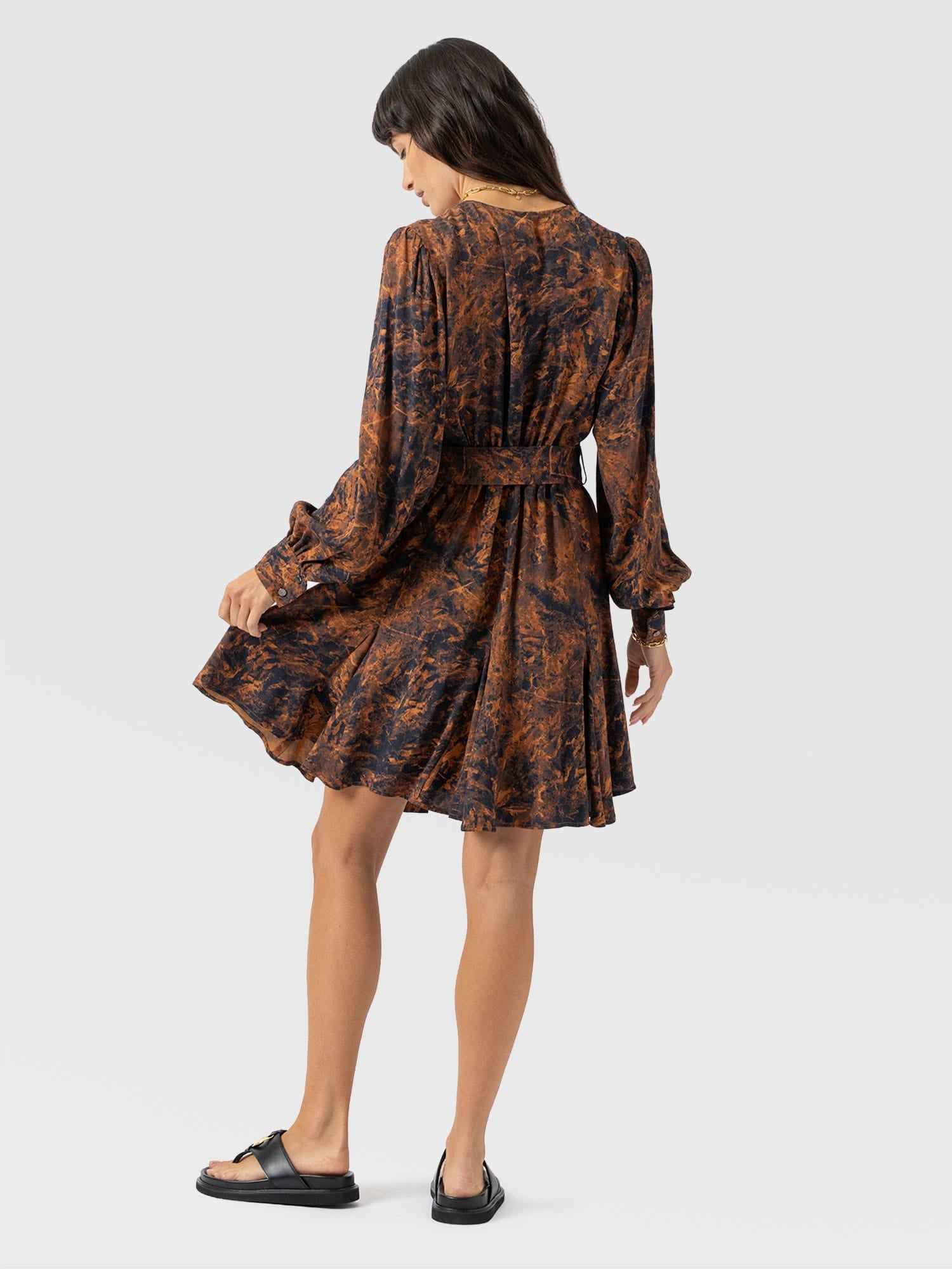 Joselyn Mini Dress - Brown Marble - Women's Dresses | Saint + Sofia® EU