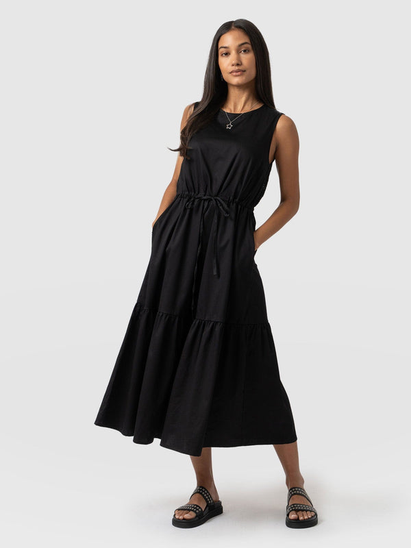 Kara Dress Black Broderie - Women's Dresses | Saint + Sofia® EU